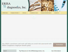 Tablet Screenshot of erisadiagnostics.com